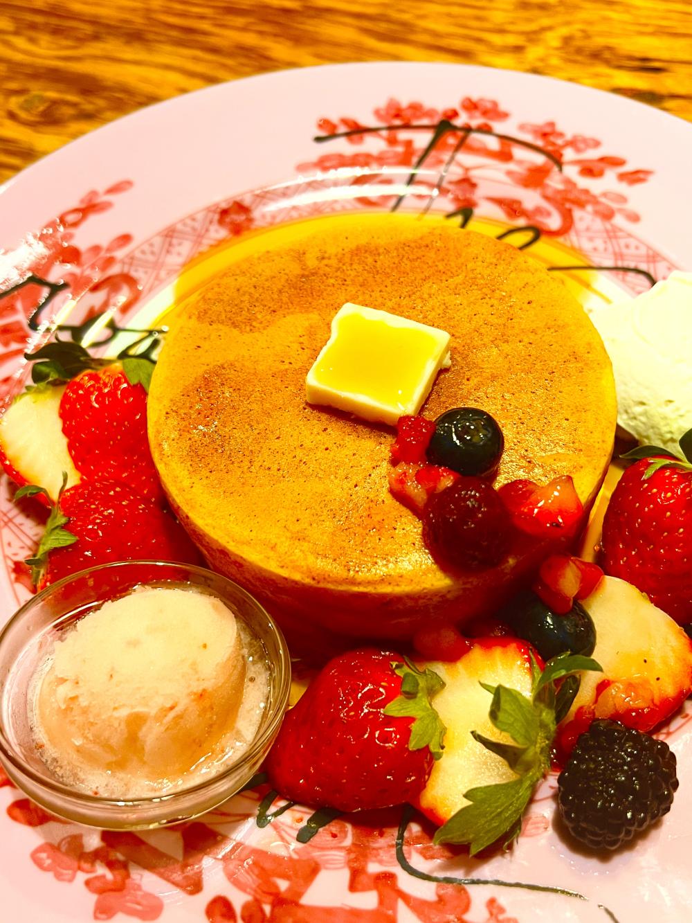 アンノンティーハウス ブログ 【苺季節限定】ストロベリーホットケーキ