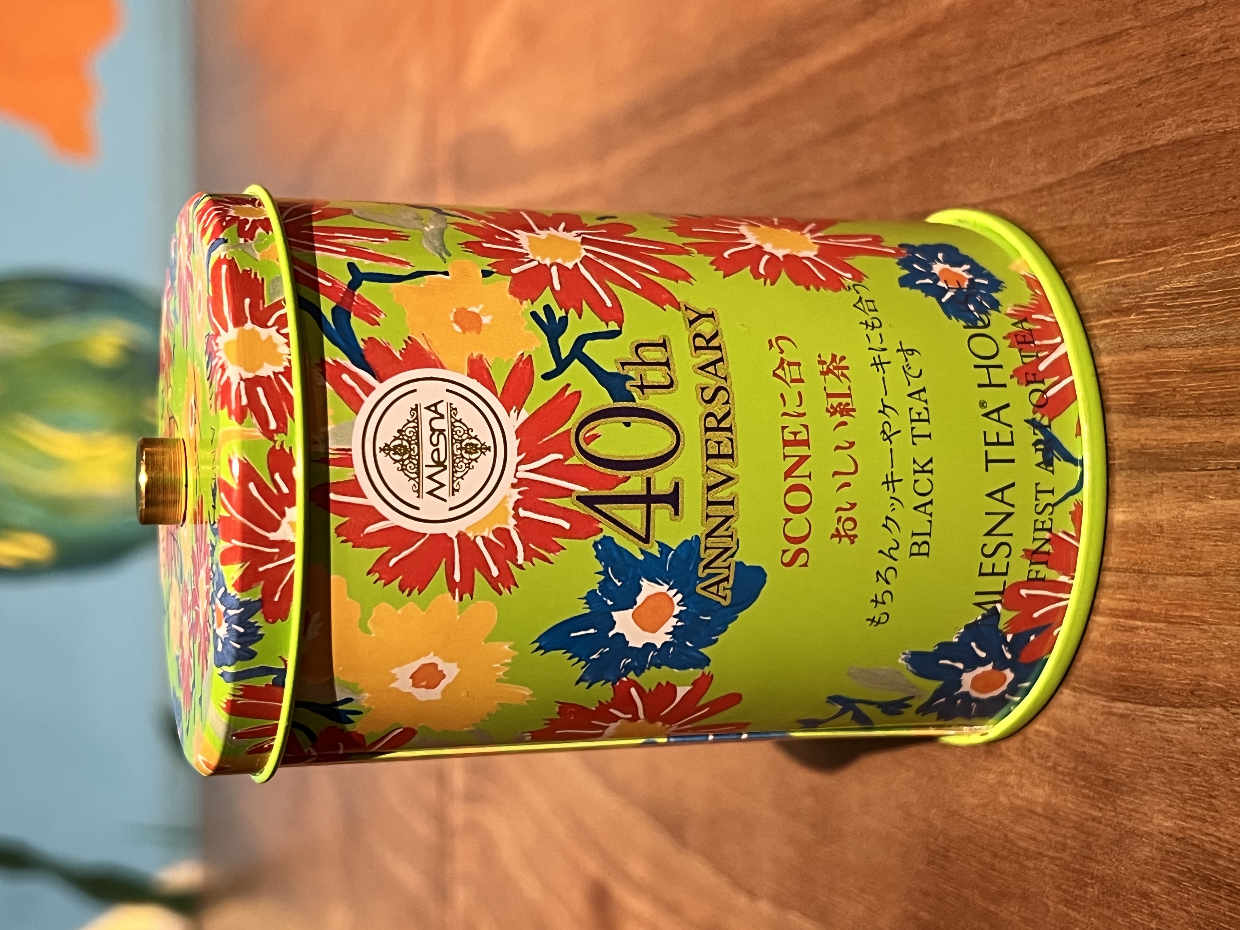 紅茶 ムレスナティー 40th ANNIVERSARY 缶 SCONEに合うおいしい紅茶