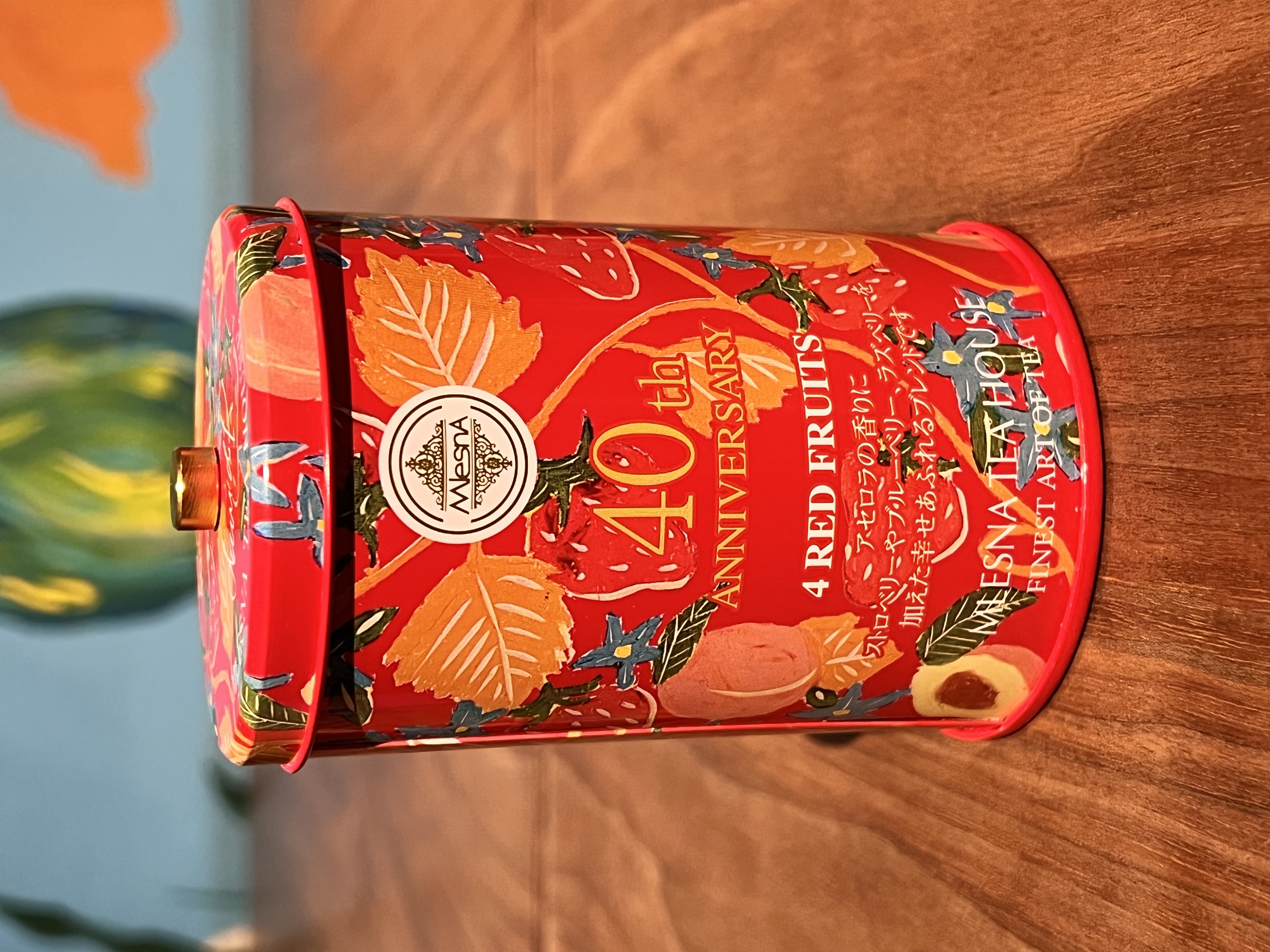 紅茶 ムレスナティー 40th ANNIVERSARY 缶 4 RED FRUITS