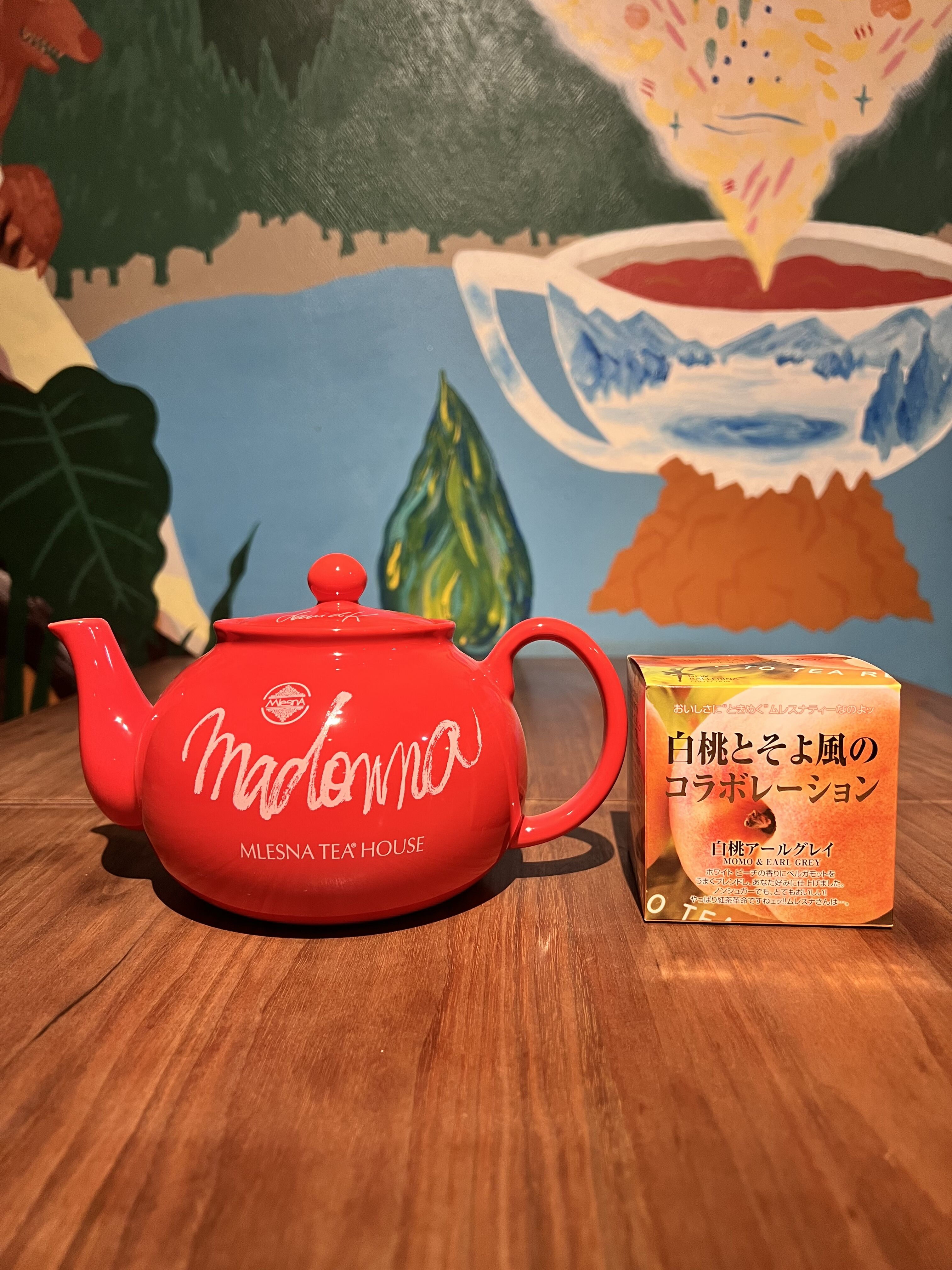 紅茶 ムレスナティー Madonna Teapot ムレスナティー40周年記念限定ティーポット！